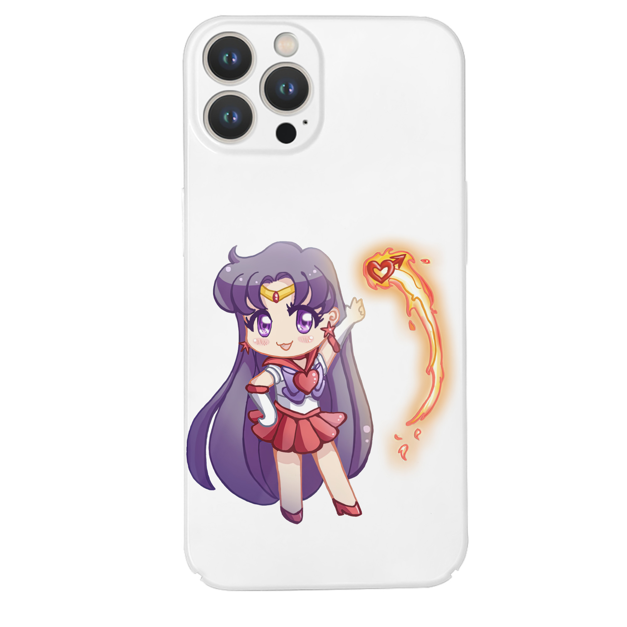（画像用） 美少女戦士セーラームーン 火野レイ ひの レイ Sailor Moon Hino Rei （セーラーマーズ,Sailor Mars） 【iPhone 14シリーズ対応】ハードケース